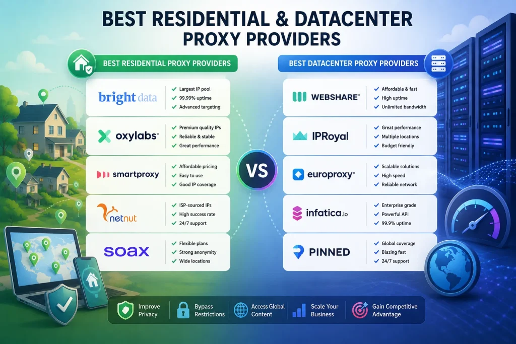Best Residential and Datacenter Proxy Providers