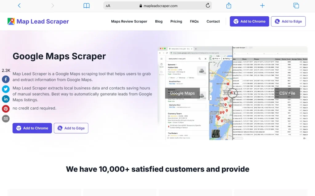 Map Lead Scraper - Best for Sales Teams Living Inside a CRM