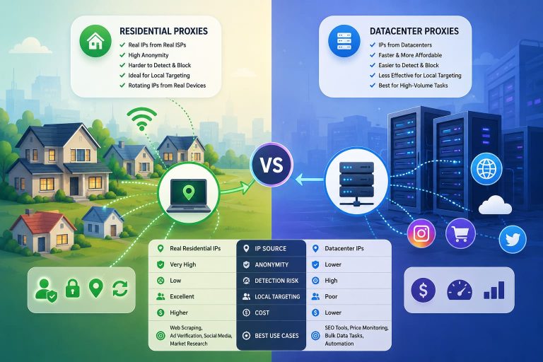 Residential vs Datacenter Proxies